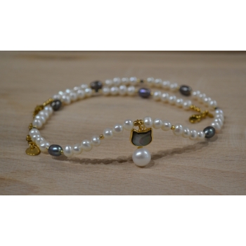 Naszyjnik z pereł słodkowodnych